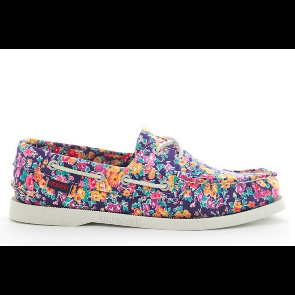 Sebago Docksides Loafers Tatum Print Size 9 Women - Picture 2 of 10